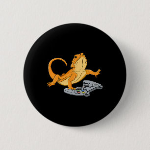 Chapa Redonda De 5 Cm Juego de video Dragon Lizard Gamer Gecko