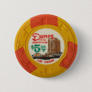 Chapa Redonda De 5 Cm Juego del casino de la ficha de póker de Las Vega