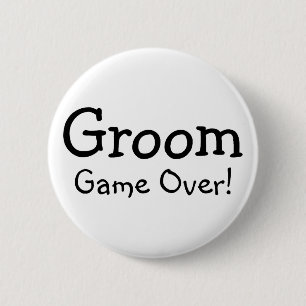 Chapa Redonda De 5 Cm Juego del novio encima