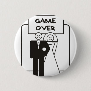Chapa Redonda De 5 Cm Juego sobre boda