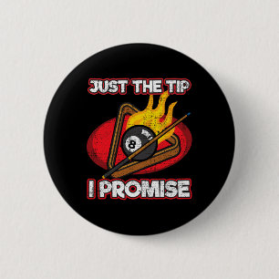 Chapa Redonda De 5 Cm Jugador Billiards Just the Tip Promise Magic Shot 