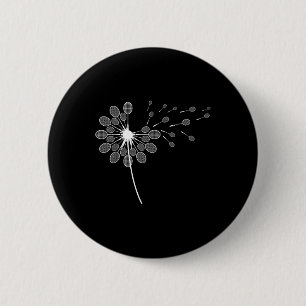 Chapa Redonda De 5 Cm Jugador de Badminton con camiseta Dandelion