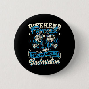 Chapa Redonda De 5 Cm Jugador de bádminton Volante 100% de posibilidades