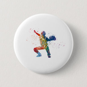 Chapa Redonda De 5 Cm jugador de béisbol