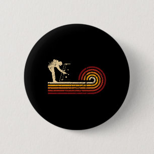 Chapa Redonda De 5 Cm Jugador De Billar Retro Vintage 8 Ll