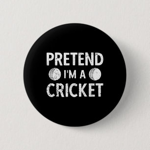 Chapa Redonda De 5 Cm Jugador de cricket Deporte de cricket Vintage Cric