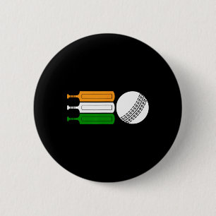 Chapa Redonda De 5 Cm Jugador de críquet de la India Ll Equipo de críque