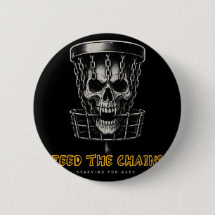 Chapa Redonda De 5 Cm Jugador de Disc Golf - Divertido Alimenta las Cade