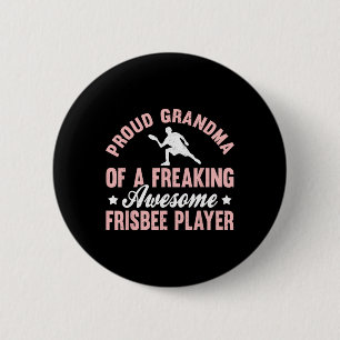 Chapa Redonda De 5 Cm Jugador de Frisbee Frisbee Definitivo Golf de Disc