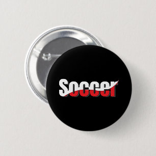 Chapa Redonda De 5 Cm Jugador de Fútbol Abstracto Swish - Arte de Palabr