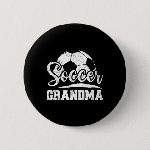Chapa Redonda De 5 Cm Jugador de fútbol de la abuela del fútbol en el dí