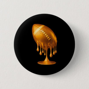 Chapa Redonda De 5 Cm Jugador de golpecito de fútbol de golpecito de oro