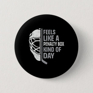 Chapa Redonda De 5 Cm Jugador de Hockey Divertido Se Siente Como Un Tipo