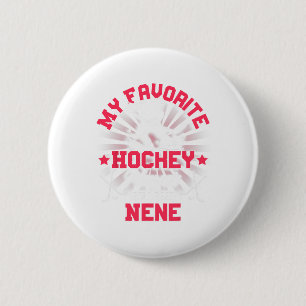 Chapa Redonda De 5 Cm Jugador de Hockey Hielo Mi jugador de hockey favor