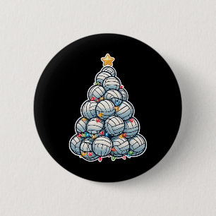 Chapa Redonda De 5 Cm Jugador de Navidades divertidos del voleibol Santa