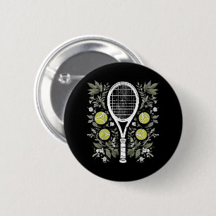 Chapa Redonda De 5 Cm Jugador de tenis