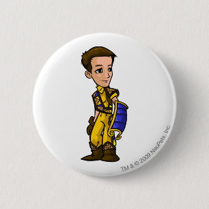 Chapa Redonda De 5 Cm Jugador perdido del personal del desierto de los