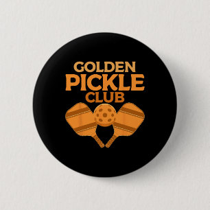 Chapa Redonda De 5 Cm Jugadores divertidos de baloncesto Golden Pickle C