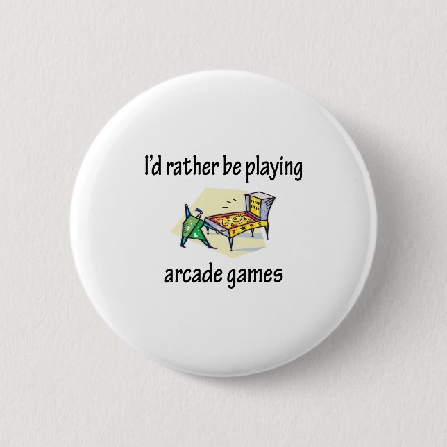 Chapa Redonda De 5 Cm Jugar a juegos de arcada (Anverso)