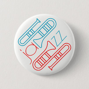 Chapa Redonda De 5 Cm Jugar al jazz