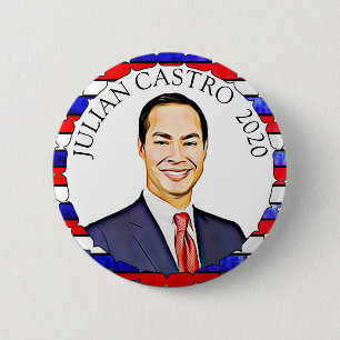 Chapa Redonda De 5 Cm Julian Castro por el apoyo a las elecciones presid
