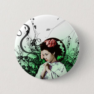 Chapa Redonda De 5 Cm Julzips - geisha