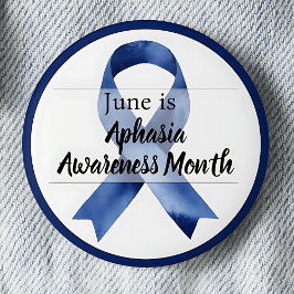 Chapa Redonda De 5 Cm June Aphasia Awareness Month