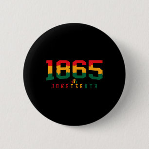 Chapa Redonda De 5 Cm Juneteenth Celebra la Libertad Negra 1865 Historia
