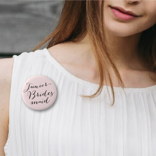 Chapa Redonda De 5 Cm Junior Bridesmaid Script Boda Brigada