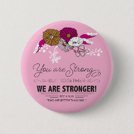 Chapa Redonda De 5 Cm Juntos somos más fuertes