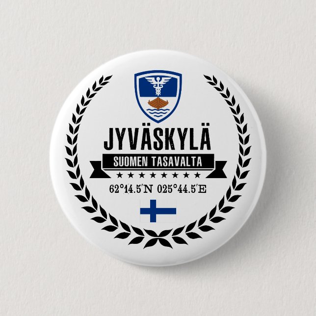 Chapa Redonda De 5 Cm Jyväskylä (Anverso)