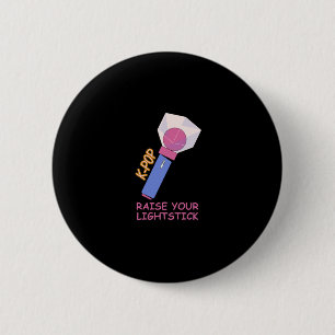 Chapa Redonda De 5 Cm K-POP Levanta tu lightstick
