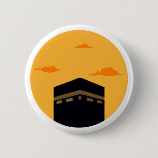 Chapa Redonda De 5 Cm Kaaba Masjid al-Haram - Noche