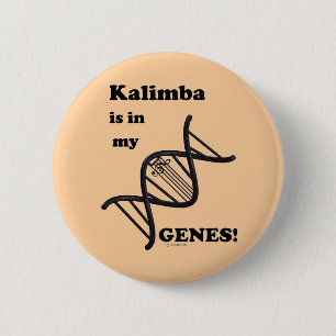 Chapa Redonda De 5 Cm Kalimba Está En Mis Genes