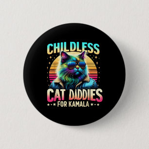 Chapa Redonda De 5 Cm Kamala Daddis De Gato Sin Hijos Por Gato Negro De