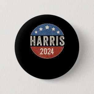 Chapa Redonda De 5 Cm Kamala Harris 2024