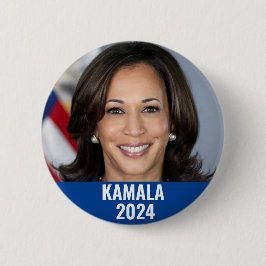 Chapa Redonda De 5 Cm Kamala Harris 2024