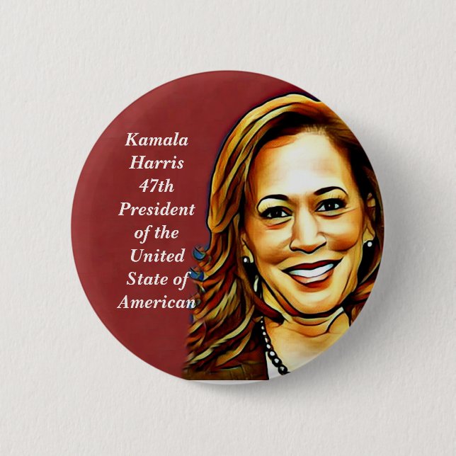 Chapa Redonda De 5 Cm Kamala Harris-2024_ (Anverso)