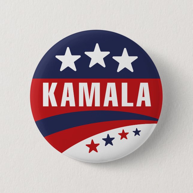 Chapa Redonda De 5 Cm Kamala Harris 2024 (Anverso)