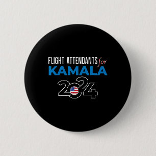 Chapa Redonda De 5 Cm Kamala Harris 2024 Por El Presidente