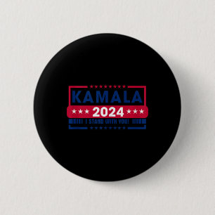 Chapa Redonda De 5 Cm Kamala Harris 2024 Señora Presidenta Kamala 47 Est