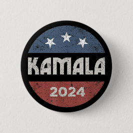 Chapa Redonda De 5 Cm Kamala Harris para Presidenta 2024