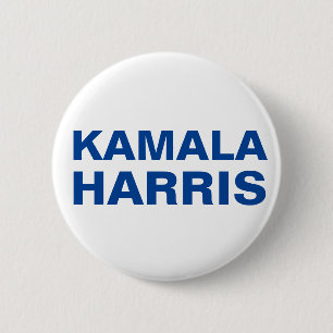 Chapa Redonda De 5 Cm Kamala Harris (PERSONALIZABLE) Pin