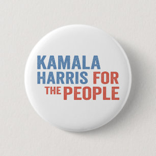 Chapa Redonda De 5 Cm Kamala Harris por los demócratas en las elecciones