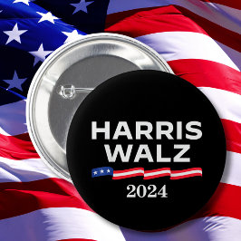 Chapa Redonda De 5 Cm Kamala Harris Walz 2024
