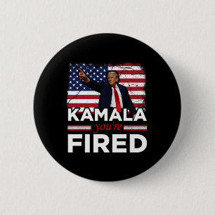 Chapa Redonda De 5 Cm Kamala te despiden gracioso