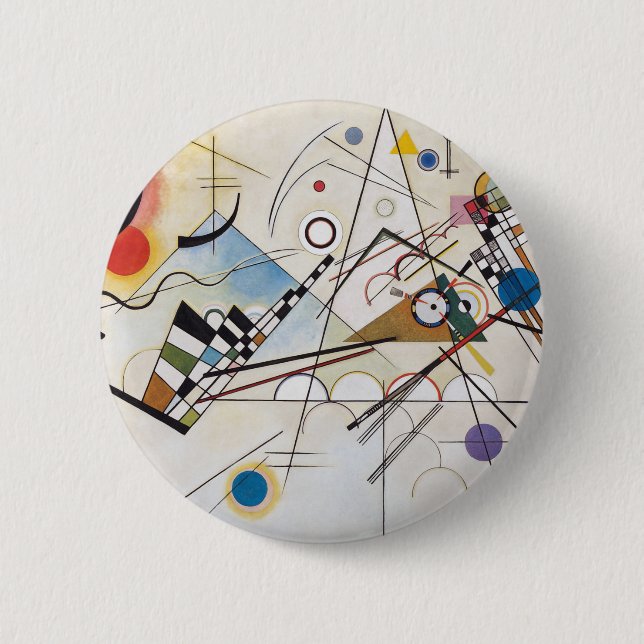 Chapa Redonda De 5 Cm Kandinsky 1923/composicion viii/pixdezines (Anverso)