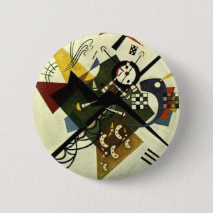 Chapa Redonda De 5 Cm Kandinsky En White II