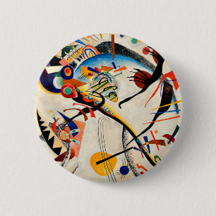 Chapa Redonda De 5 Cm Kandinsky - Segmento azul,