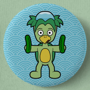 Chapa Redonda De 5 Cm Kappa Yokai
